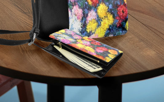 Monet's Carnations Flap Wallet