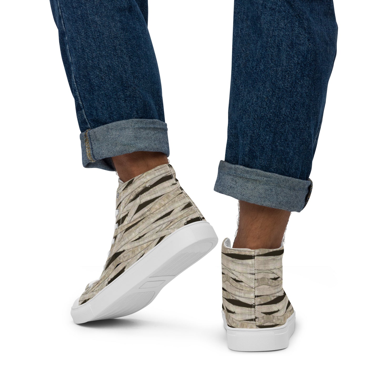 Mummy Wraps Men’s High Top Canvas Shoes