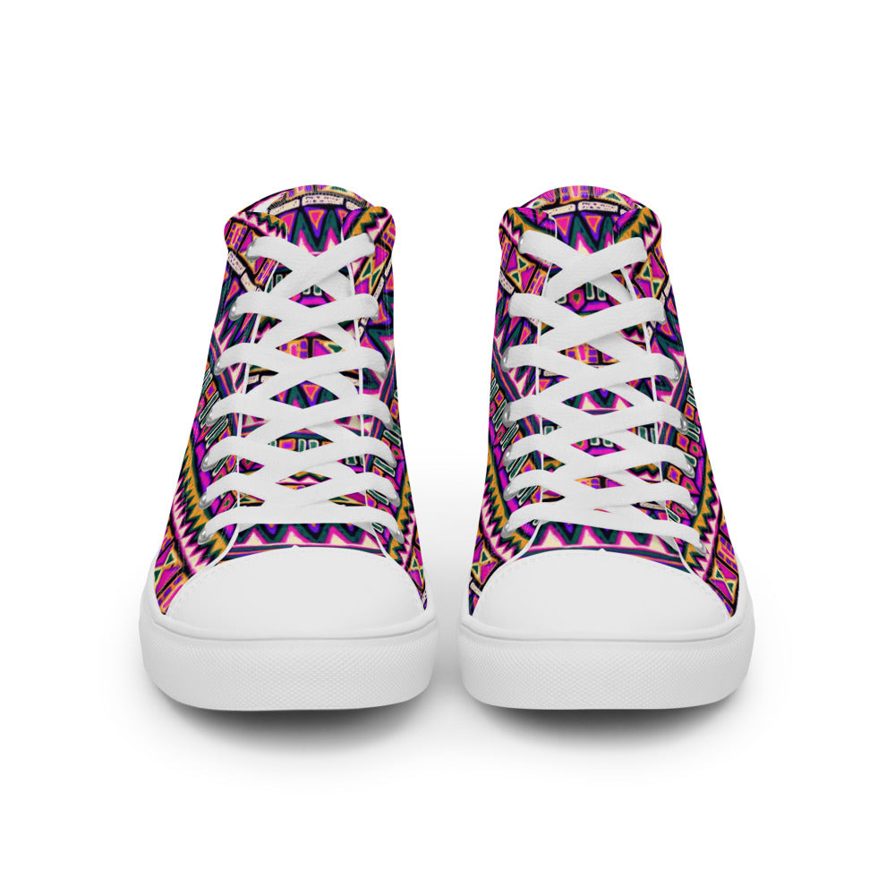 Men’s Native American Inspired High Top Canvas Shoes