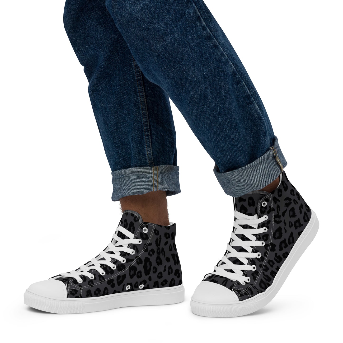 Black Panther Men’s High Top Canvas Shoes