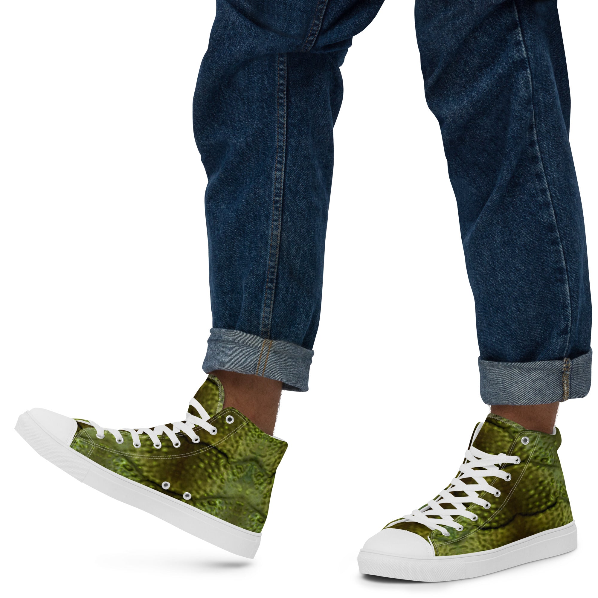 Creature From The Black Lagoon Inspired Men’s High Top Canvas Shoes