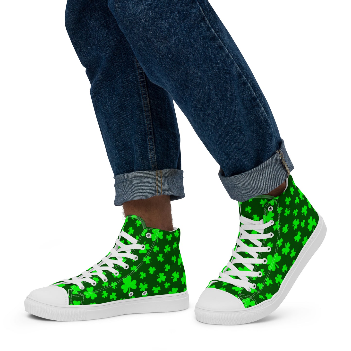 Shamrock Men’s High Top Canvas Shoes