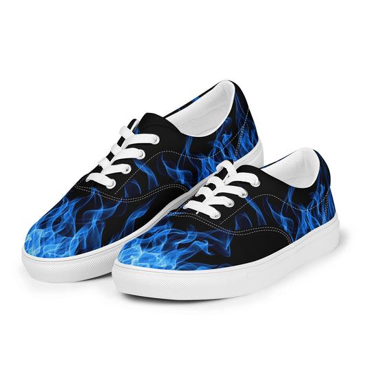 Blue Flame Men’s Lace-up Canvas Shoes