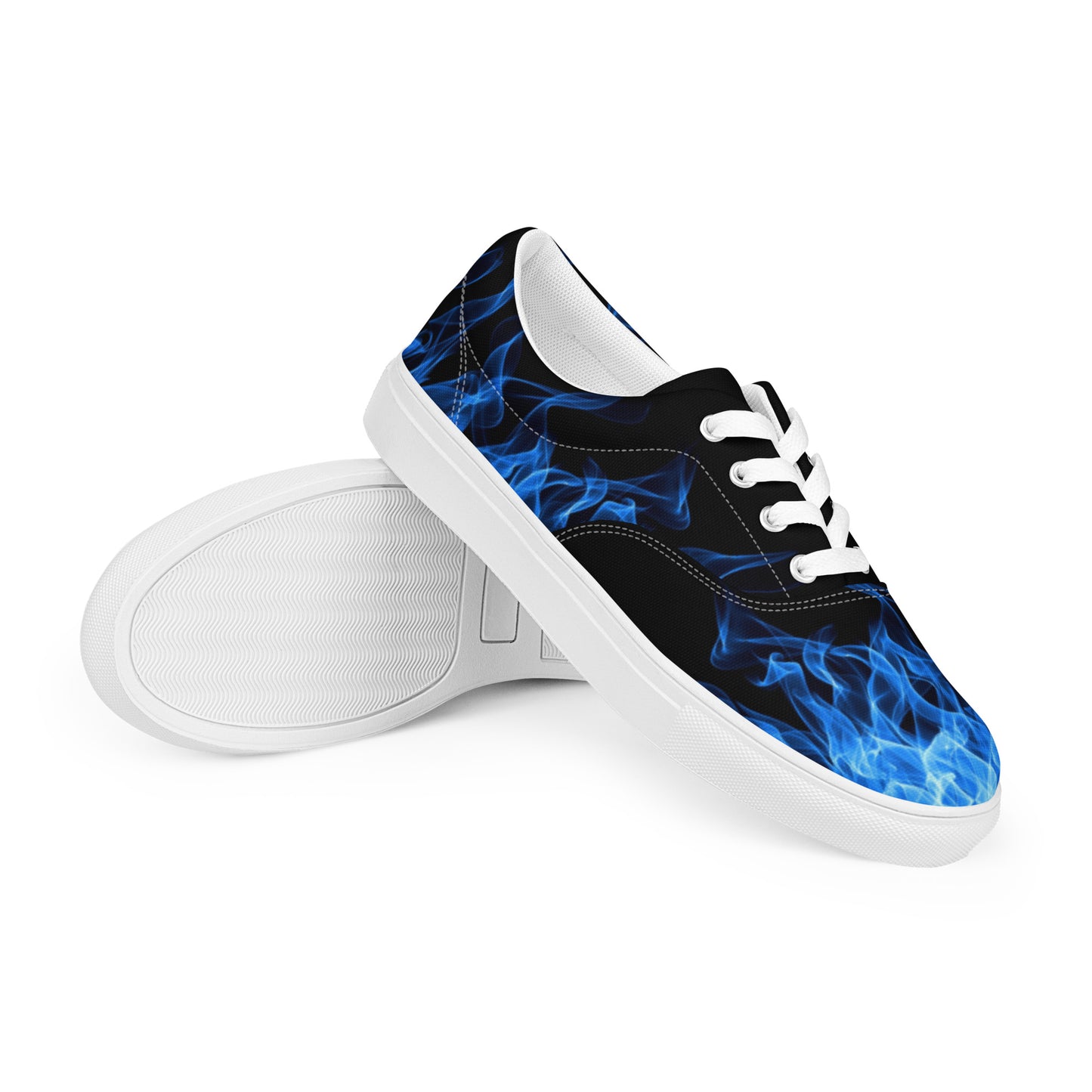 Blue Flame Men’s Lace-up Canvas Shoes