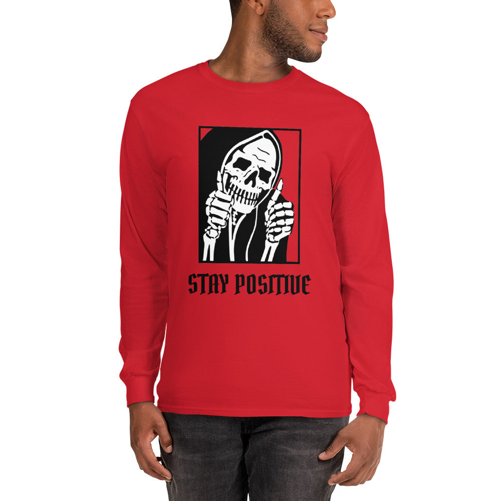 Stay Positive Reaper Men’s Long Sleeve Shirt