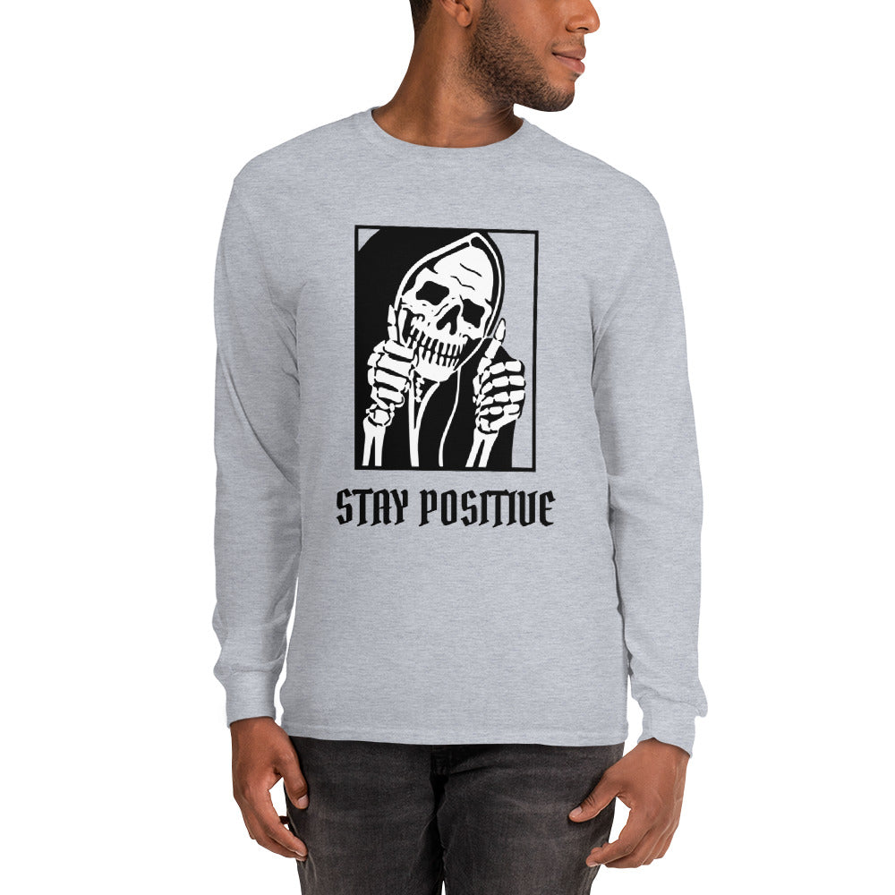 Stay Positive Reaper Men’s Long Sleeve Shirt