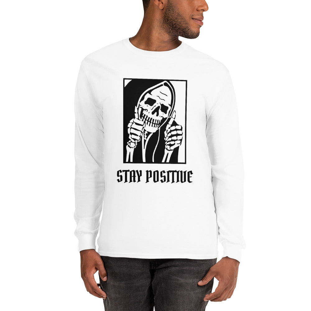 Stay Positive Reaper Men’s Long Sleeve Shirt