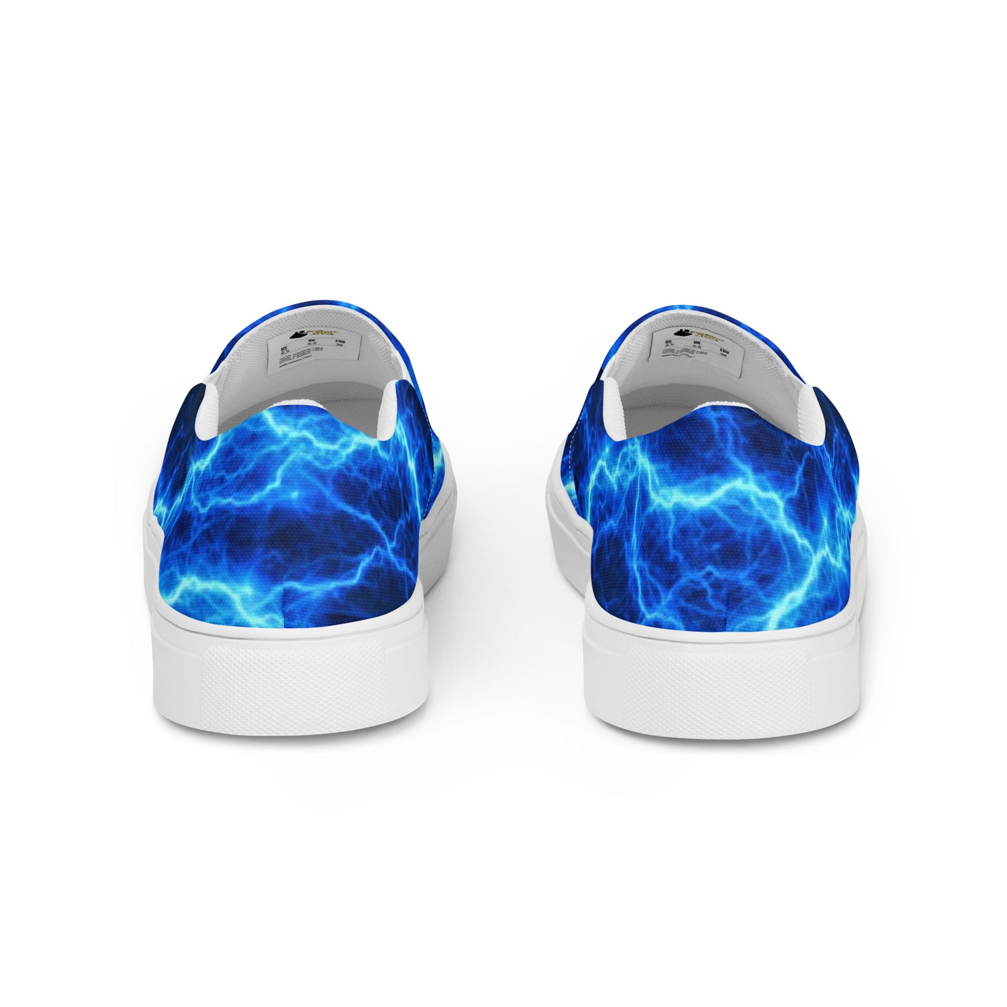 Blue Lightning Men’s Slip-on Canvas Shoes