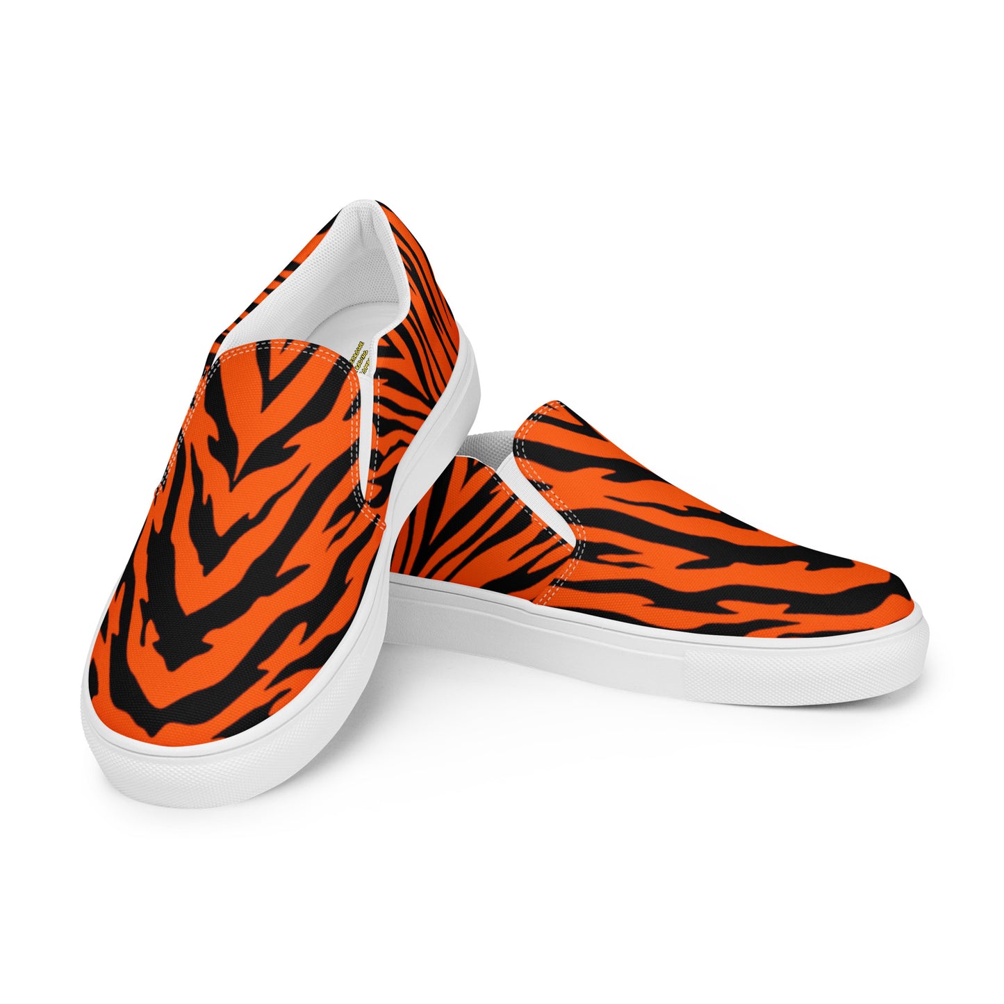 Bengal Tiger Stripe Men’s Slip-on Canvas Shoes