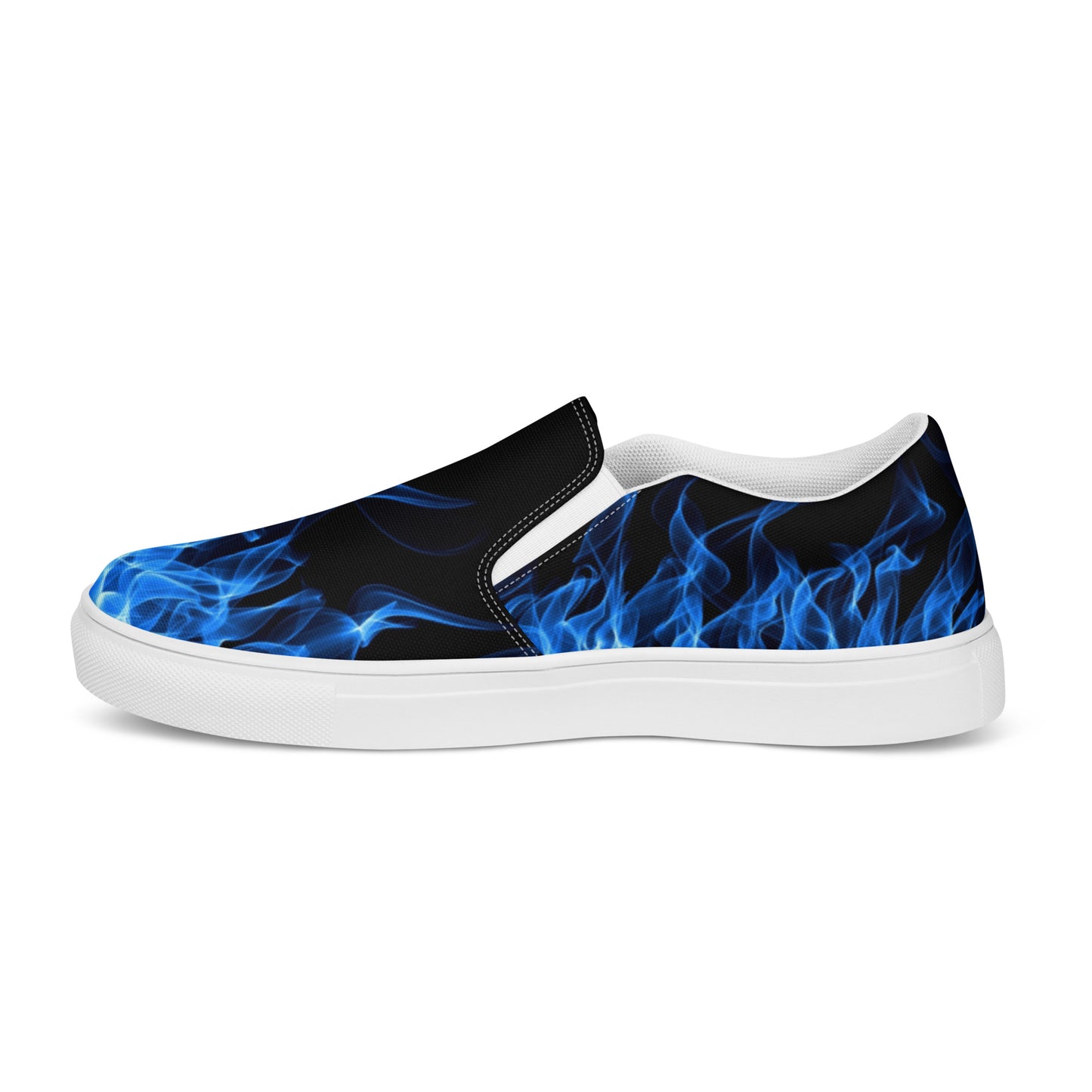 Blue Flame Men’s Slip-on Canvas Shoes