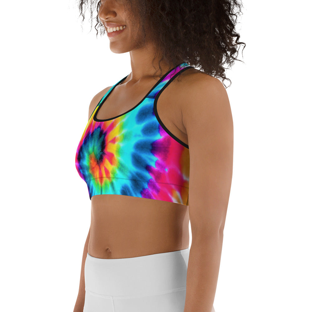 Tie Dye Swirl Sports Bra