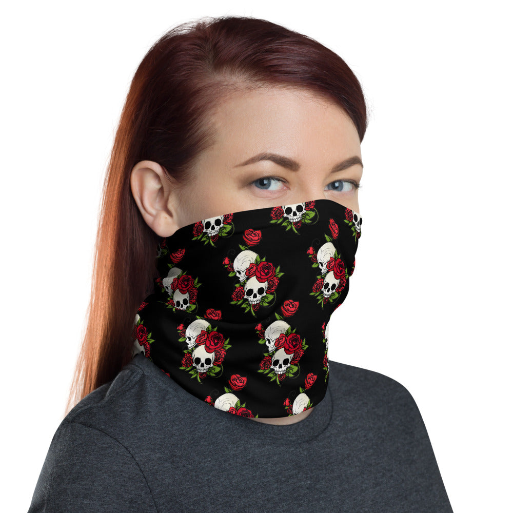 Skulls & Roses Neck Gaiter