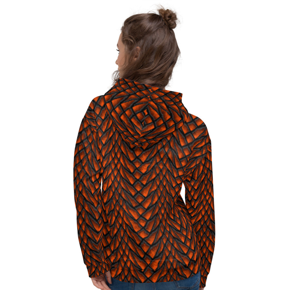 Lava Dragon Scale Unisex Hoodie