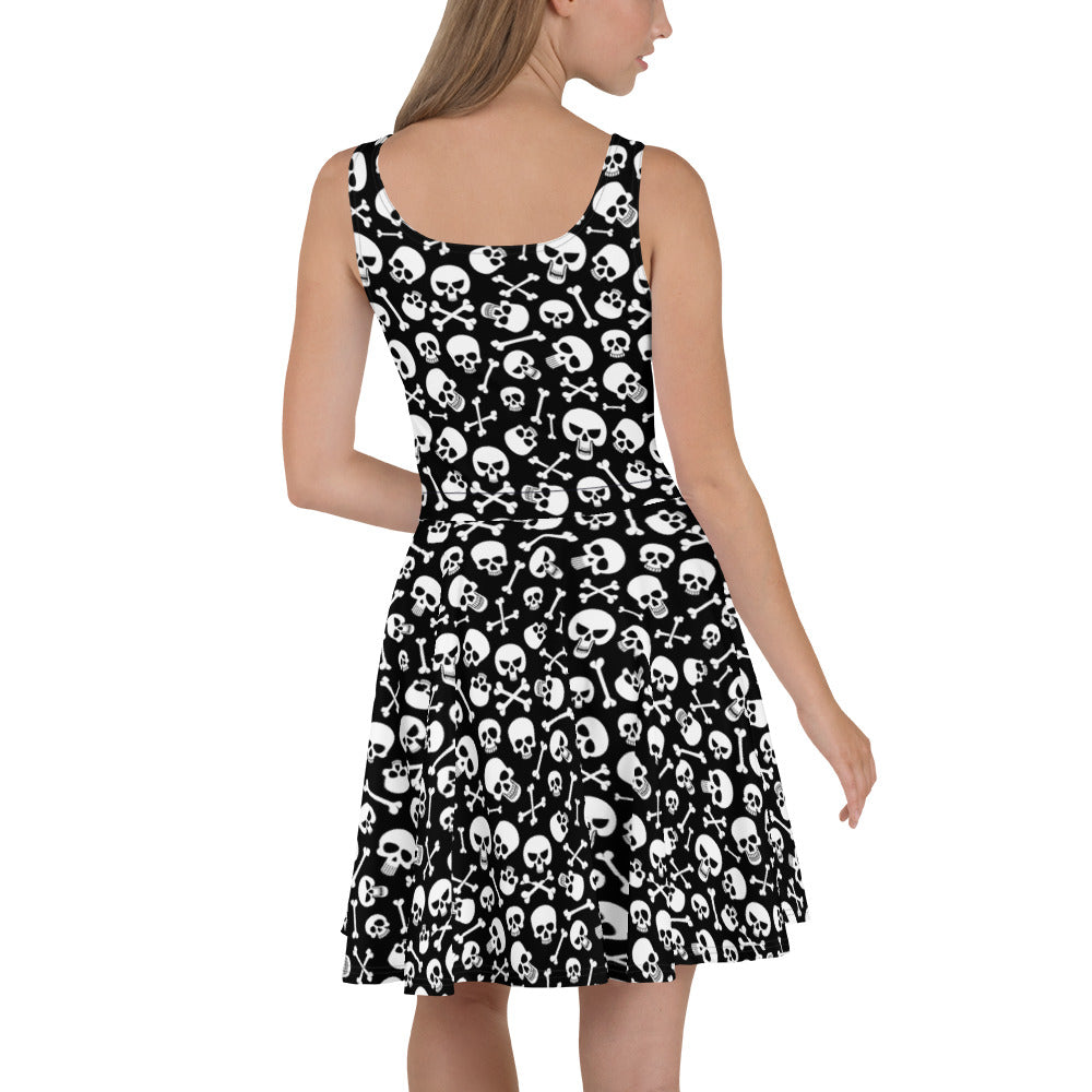 Skulls & Crossbones Skater Dress