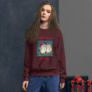 Owl Christmas Sweethearts Sweatshirt