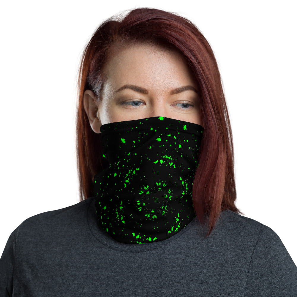 Neon Kaleidoscope Neck Gaiter