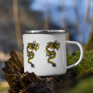 Dragon Emblazoned Enamel Mug