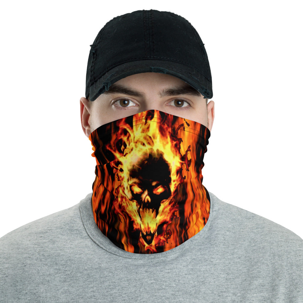 Fiery Skull Neck Gaiter