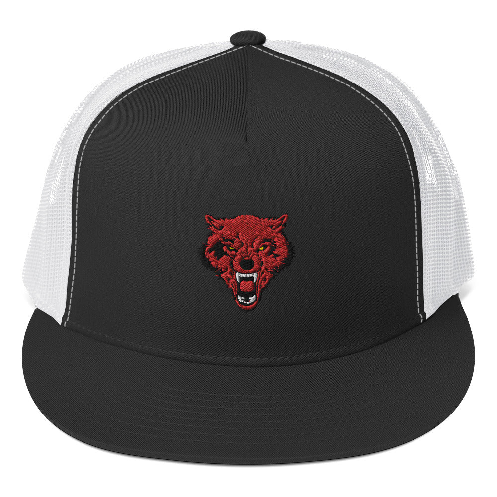 Goldeneyes Wolf Trucker Cap