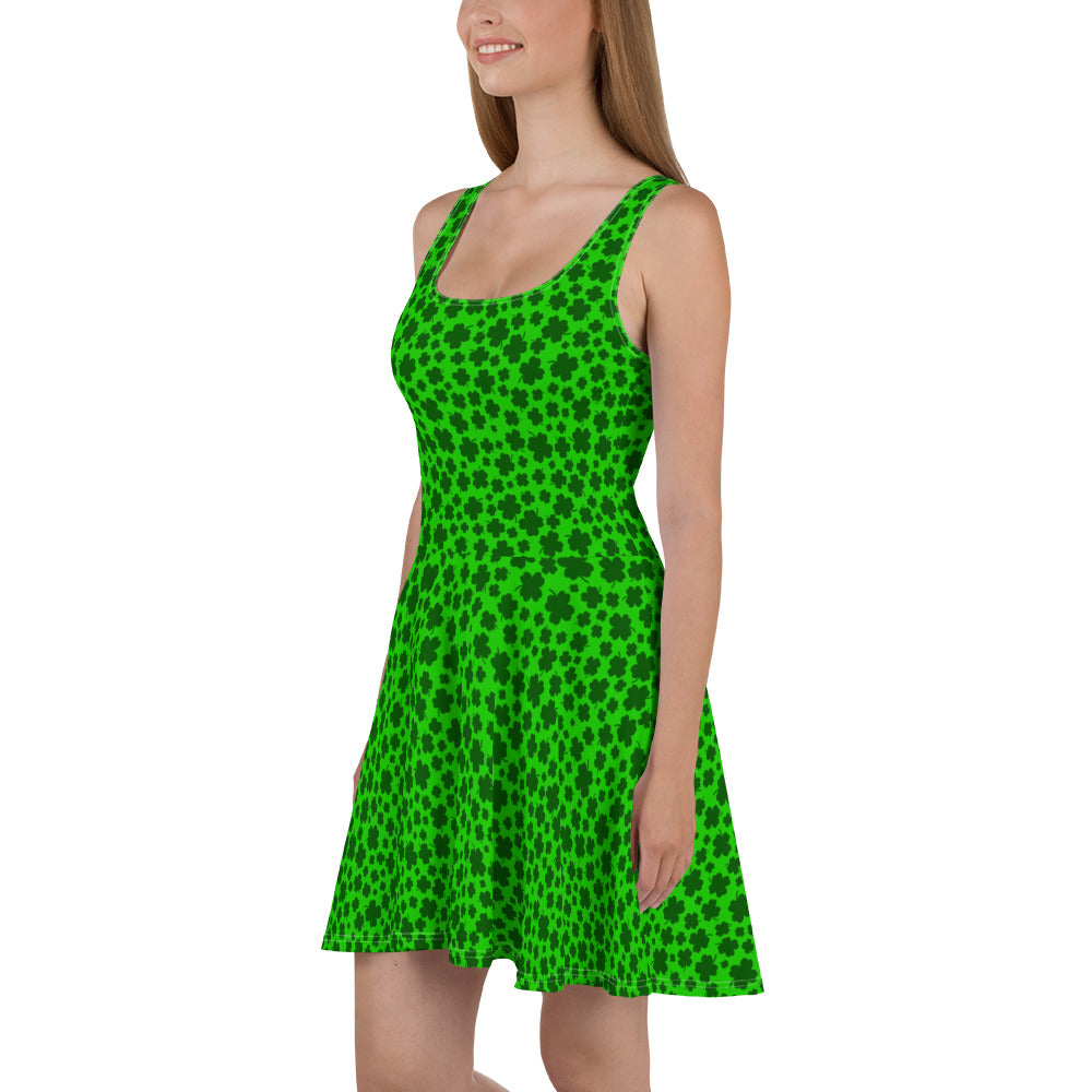 Lucky Clover Skater Dress