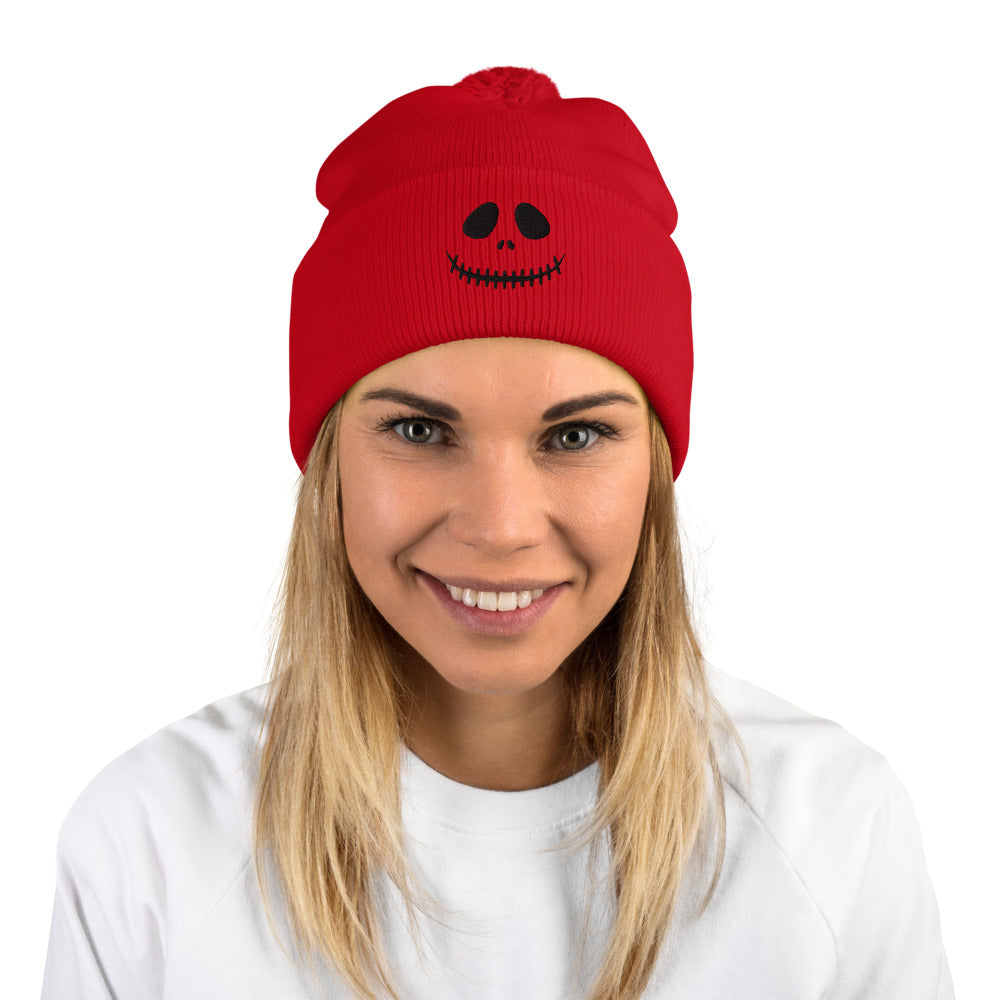 Smiling Jack Pom-Pom Beanie