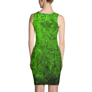 Rusty Neon Green Sleeveless Mini Dress
