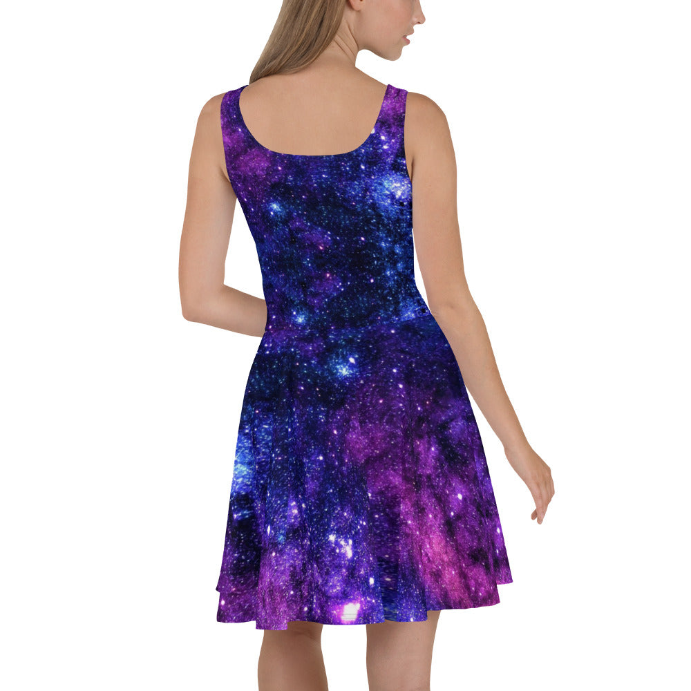 Wolf Nebula Skater Dress