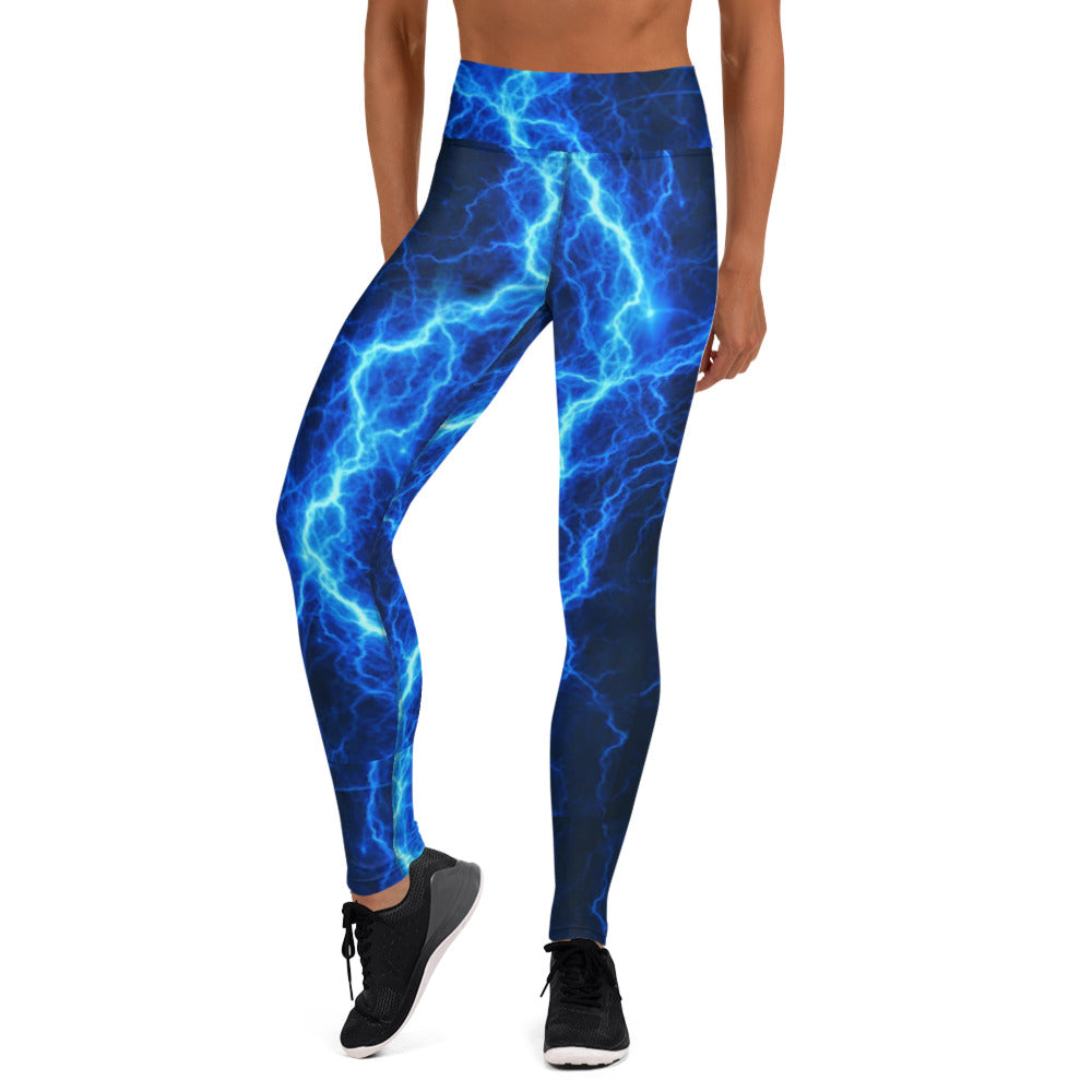 Electric Blue Yoga Leggings