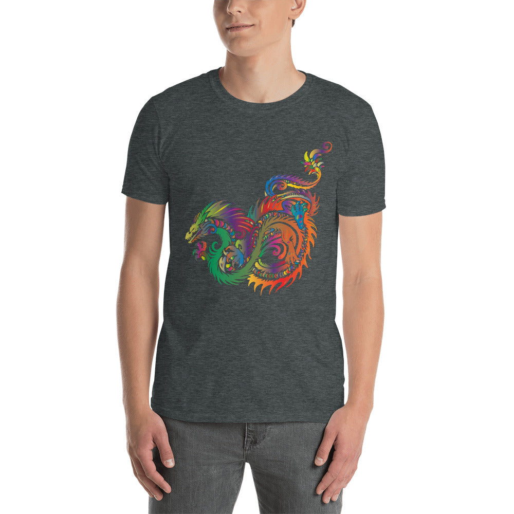 Rainbow Dragon Short-Sleeve Unisex T-Shirt
