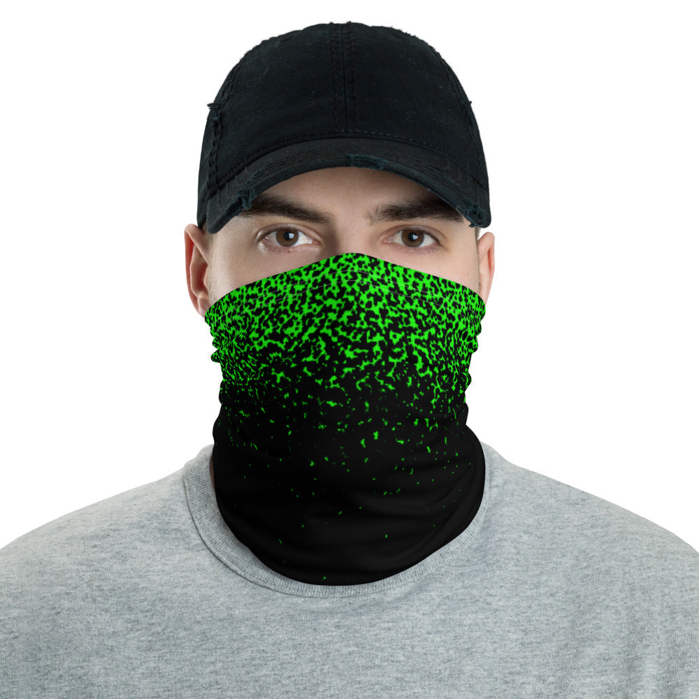 Neon Green Splatter Neck Gaiter