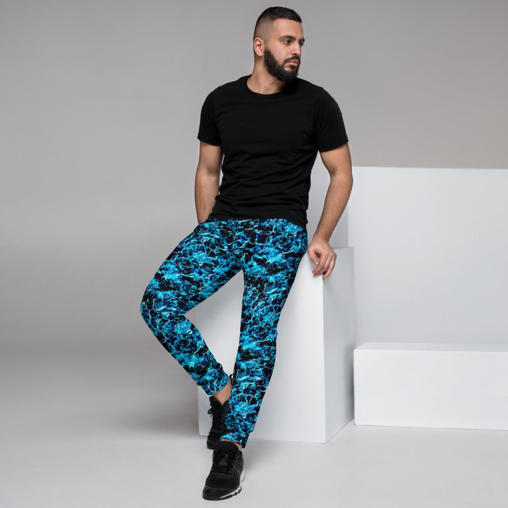 Aqua Blue Deeps Slim Fit Men's Joggers