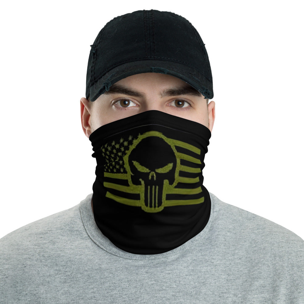 Skull and Flag Neck Gaiter