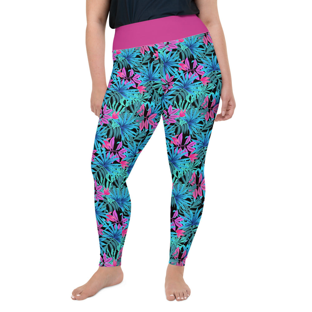 Bright Jungle Plus Size Leggings