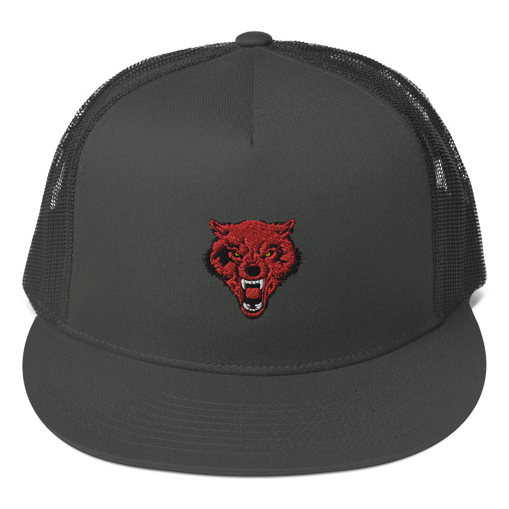 Goldeneyes Wolf Trucker Cap