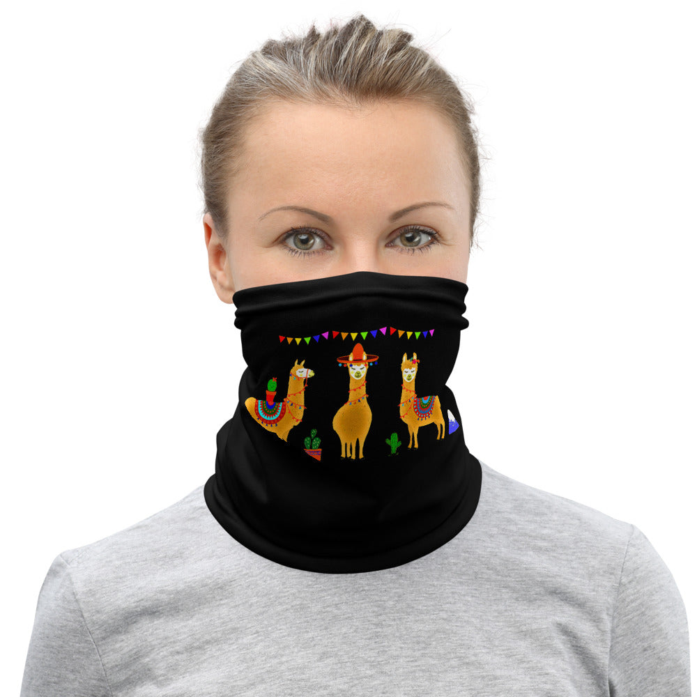 Llama Fiesta Neck Gaiter