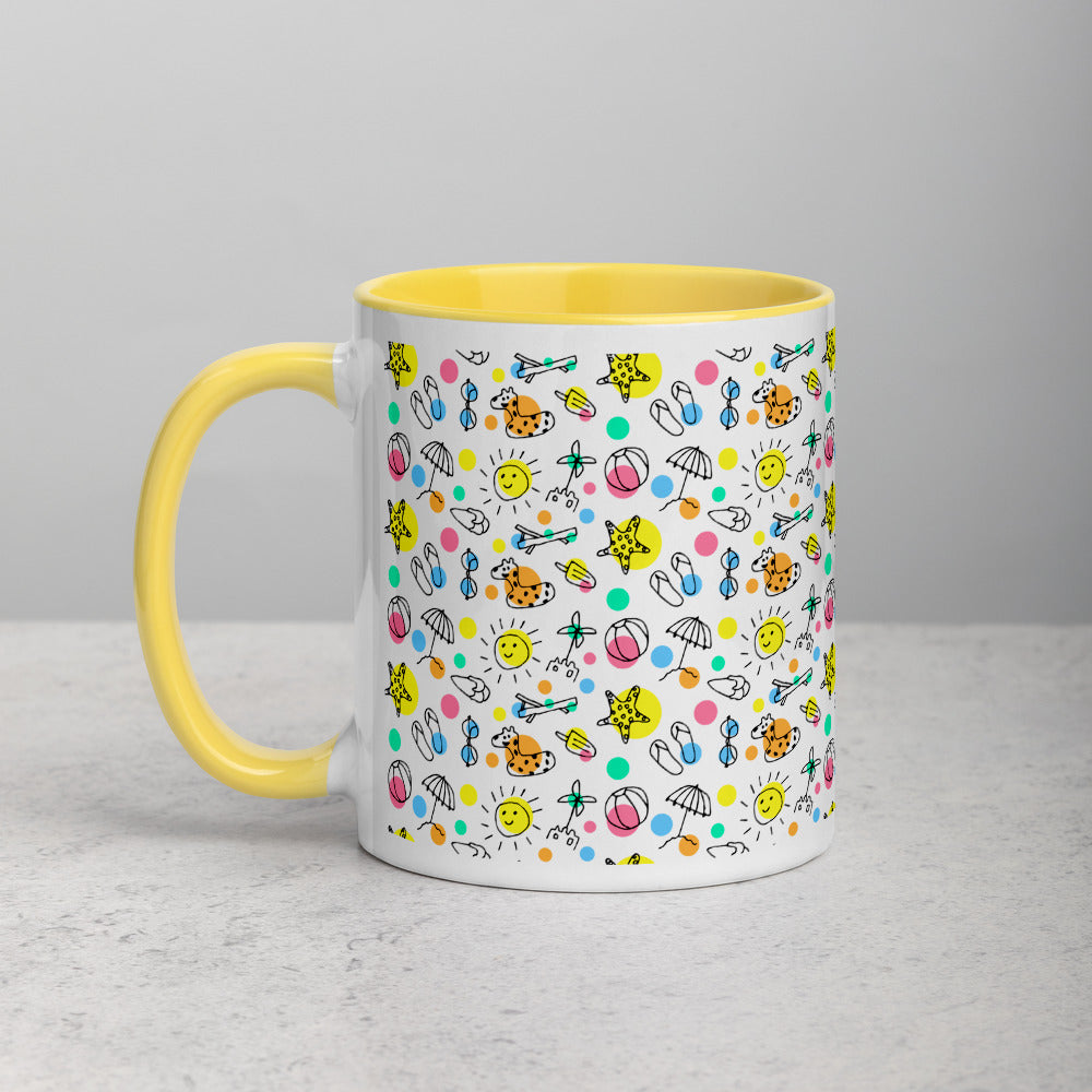 Fun in the Sun Mug with Color Inside