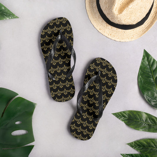 Fleur De Lis Flip Flops