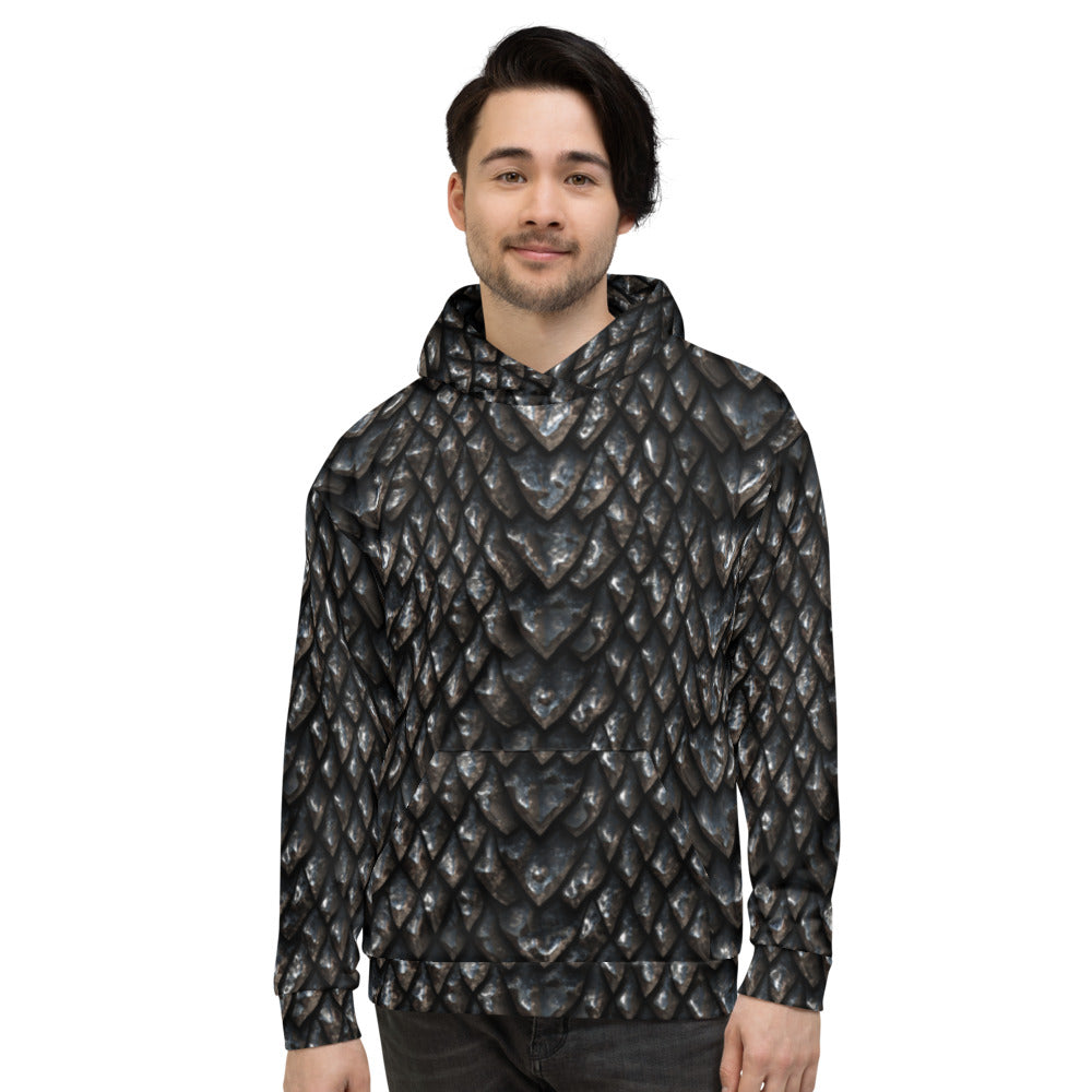 Onyx Dragon Scale Unisex Hoodie