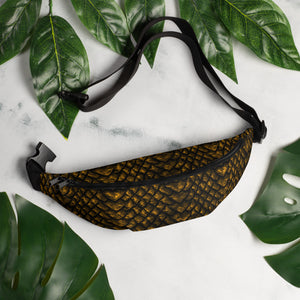 Gold Dragon Scale Fanny Pack
