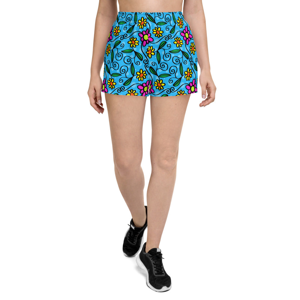 Flowers and Vines Women's Short Shorts