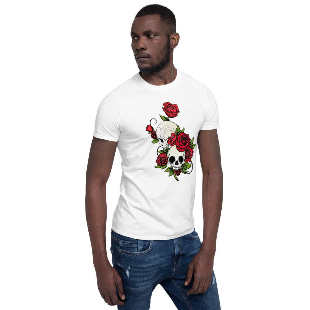 Short-Sleeve Skulls & Roses T-Shirt