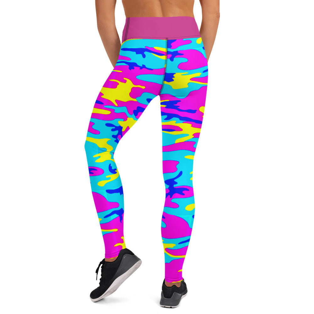 Colorful Camo Yoga Leggings