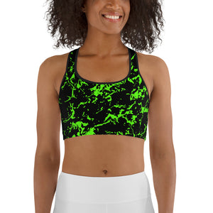 Neon Splash Sports bra