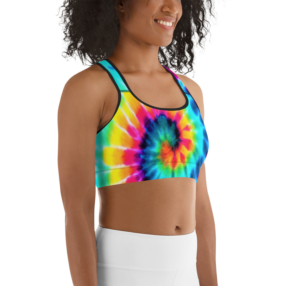 Tie Dye Swirl Sports Bra