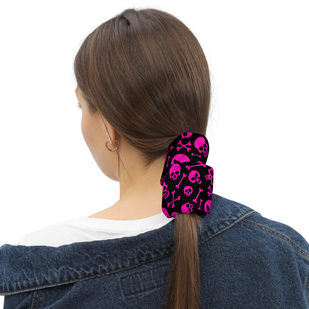 Pink Skulls & Crossbones Neck Gaiter