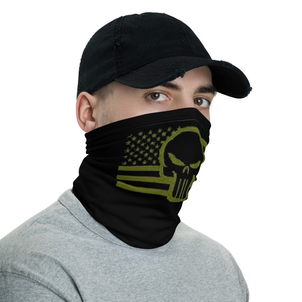 Skull and Flag Neck Gaiter