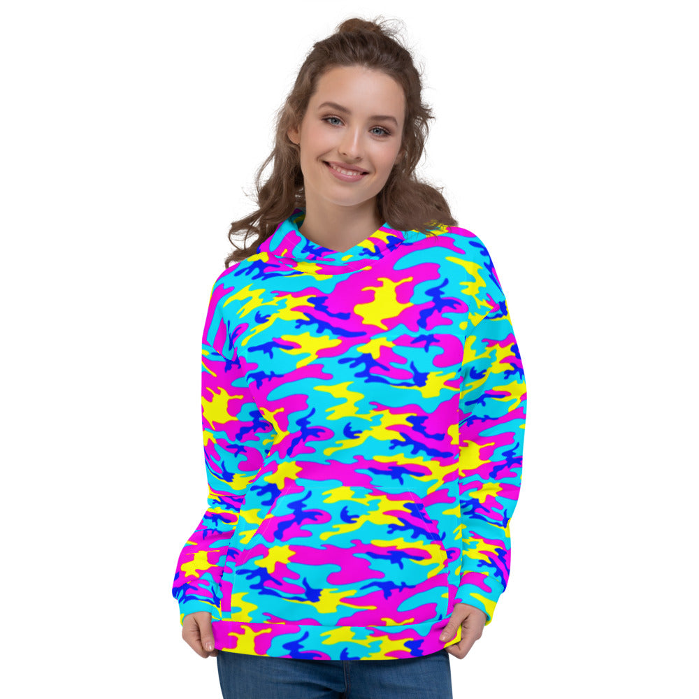 Colorful Camo Unisex Hoodie