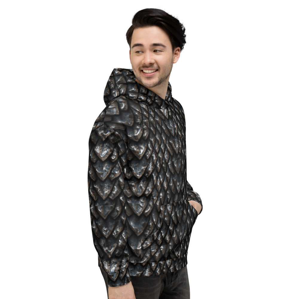 Onyx Dragon Scale Unisex Hoodie