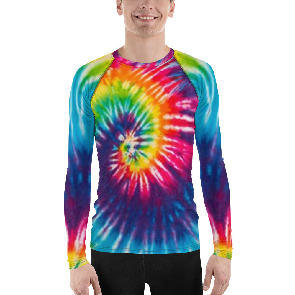 Tie Dye Men's Rash Guard