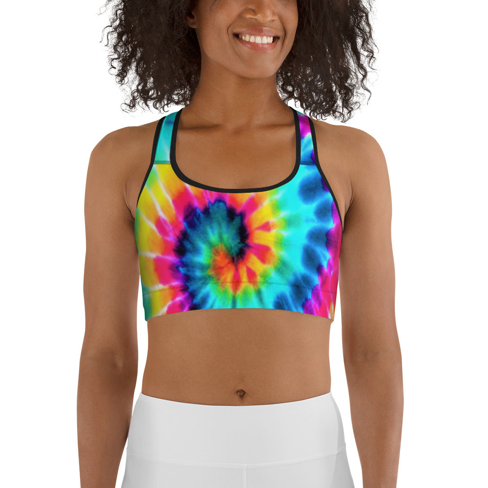 Tie Dye Swirl Sports Bra